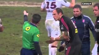 Parisse's red card Stade Francais