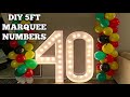 ONLY $12!! | DIY 5FT TALL MARQUEE NUMBERS