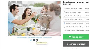 How to embed getty images free