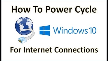 Computer Fundamentals - Power Cycle - How to Fix Internet Connection Problems - Modem & Router on PC