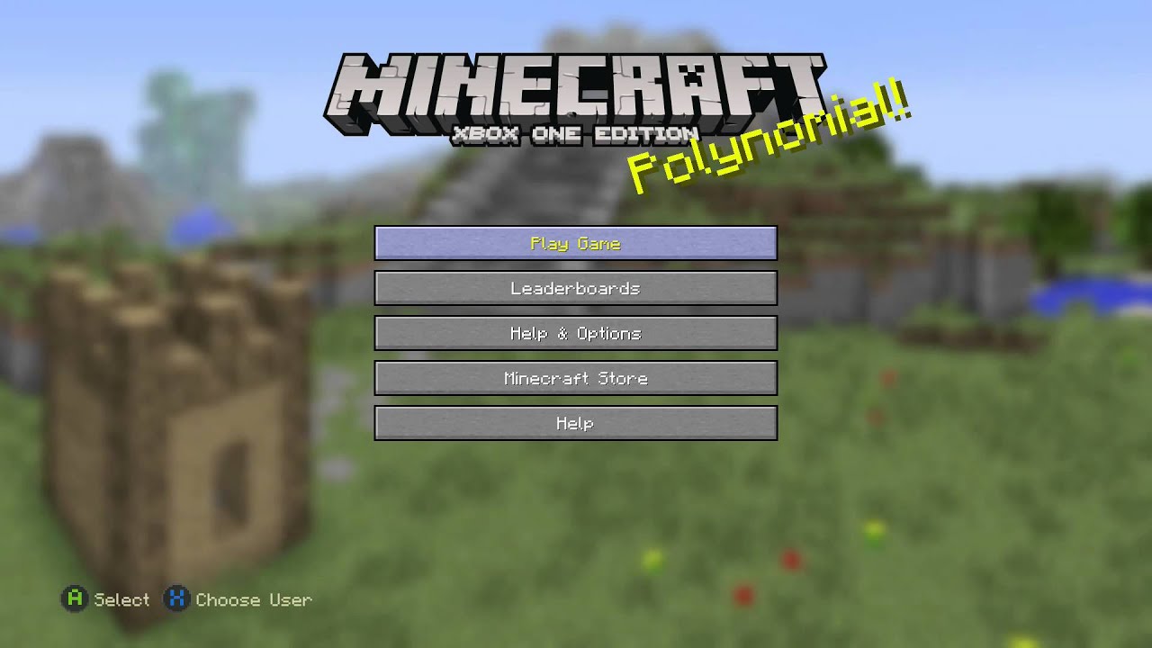 Minecraft Xbox One Edition Title Screen Xbox One Youtube