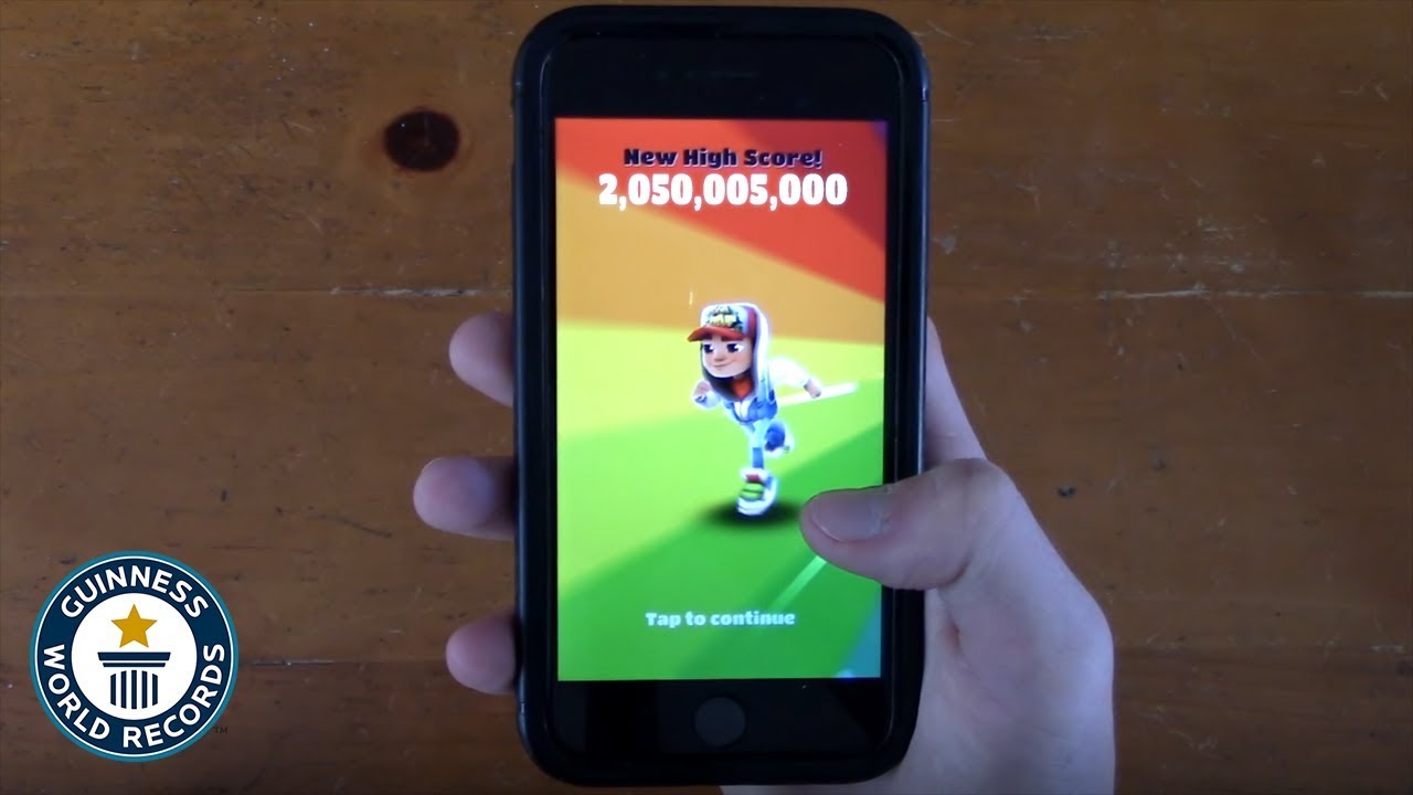 Subway Surfers OFFICIAL WORLD RECORD - 2,050,005,000 points 