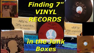 Finding 7 VINYL RECORDS in the Junk Boxes