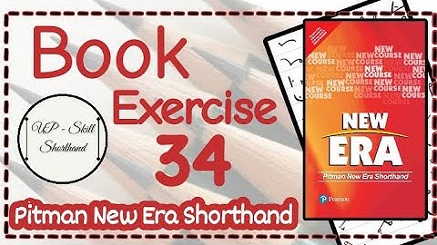 Pitman Solved Exercise - 34 | Pitman New Era Shorthand | English Shorthand #pitmannewera #shorthand