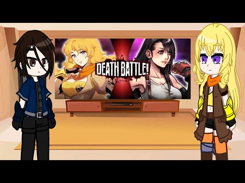 Minha AU de RWBY reagindo Yang vs Tifa Death Battle
