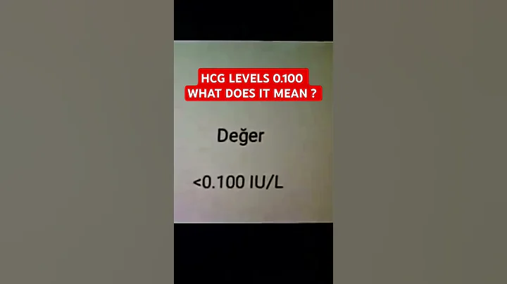 HCG LEVELS 0.100: WHAT DOES THIS MEAN?