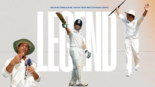 | SACHIN TENDULKAR 200th TEST MATCH HIGHLIGHTS | CRICMEMORIES97