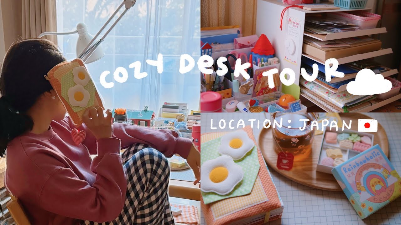 A Cozy Desk Tour ☁️ (stationery lover living in Japan) | Rainbowholic