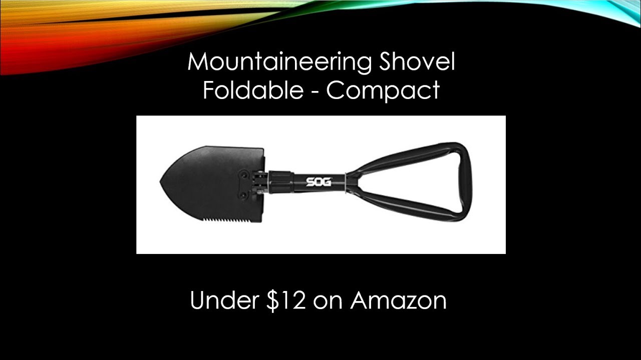 Mountaineering Shovel foldable compact Under 12 on Amazon YouTube