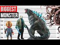 Biggest monsters in the movie world  size comparison