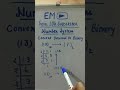 Decimal to binary conversion || Number system digital electronics in hindi #Short #DecimaltoBinary