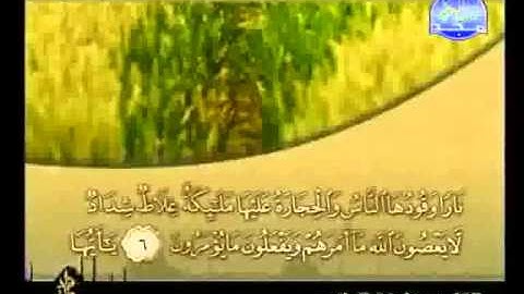 سورة التحريم كاملة الشيخ القارئ خليفة الطنيجي