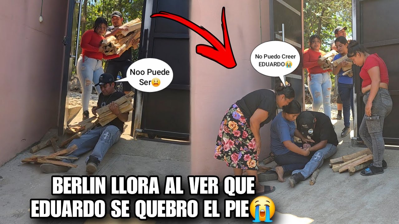 Fatal Accidente EDUARDO Se Quebro El Pie En El Porton De EDY😭BERLIN Llora Al Verlo En Este Estado😢