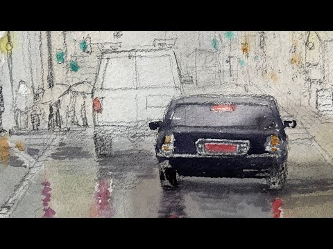 [신청그림 라이브]<strong>풍경수채화</strong> | 수경화실 방송국