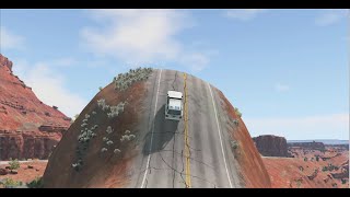 Car Truck Bus vs Monster Speed Bump Giant Bulge crashes