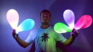 видео Светящиеся воздушные шары со светодиодами