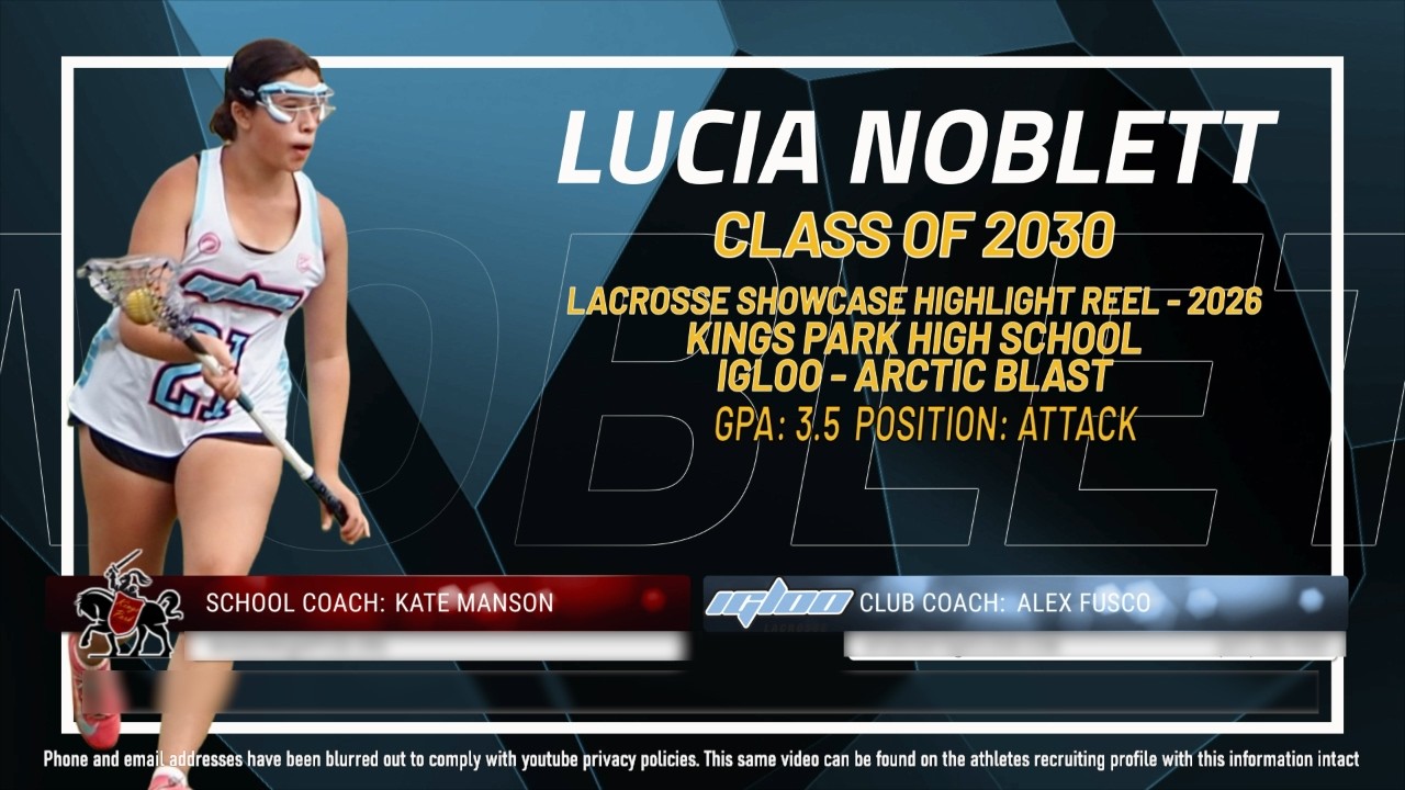 Lucia Noblett - Lacrosse HIghlights 2026