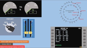 ATR72 New Vibration Monitoring System VMS tutorial