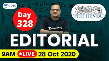 UPSC CSE 2020 | The Hindu Editorial Analysis for IAS Preparation by Ashirwad Sir | 28 October 2020