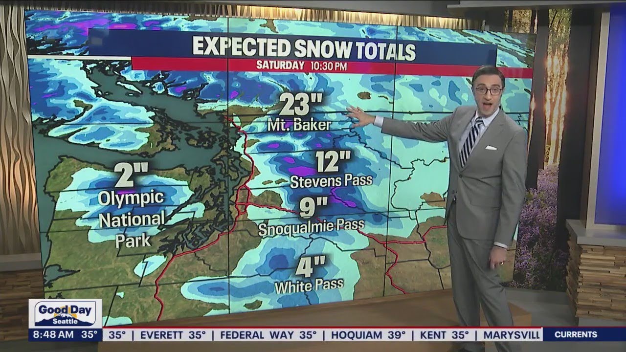 Heavy snow expected to blanket the Cascades this weekend | FOX 13 ...