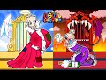 Paper diy  rich kinger vs poor jax go to hell or heaven  digital circus animation game book