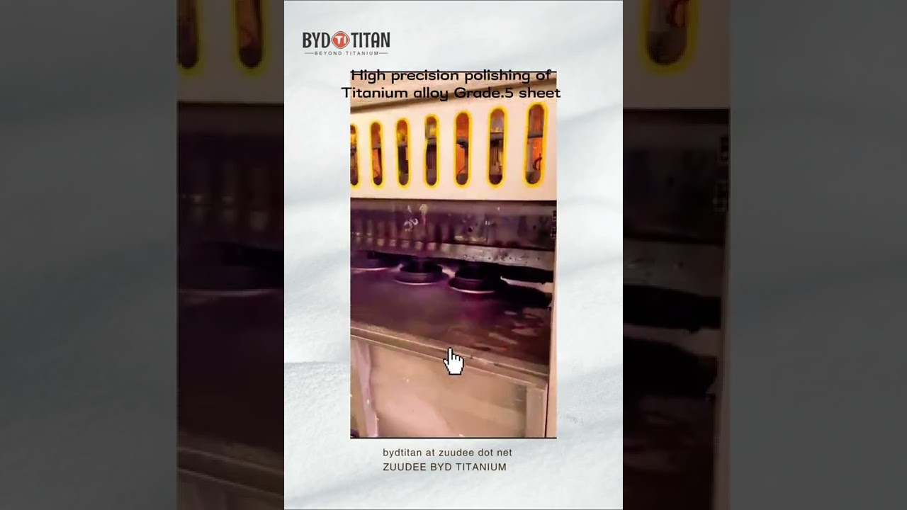 High precision polishing of TITANIUM ALLOY GRADE 5 SHEET