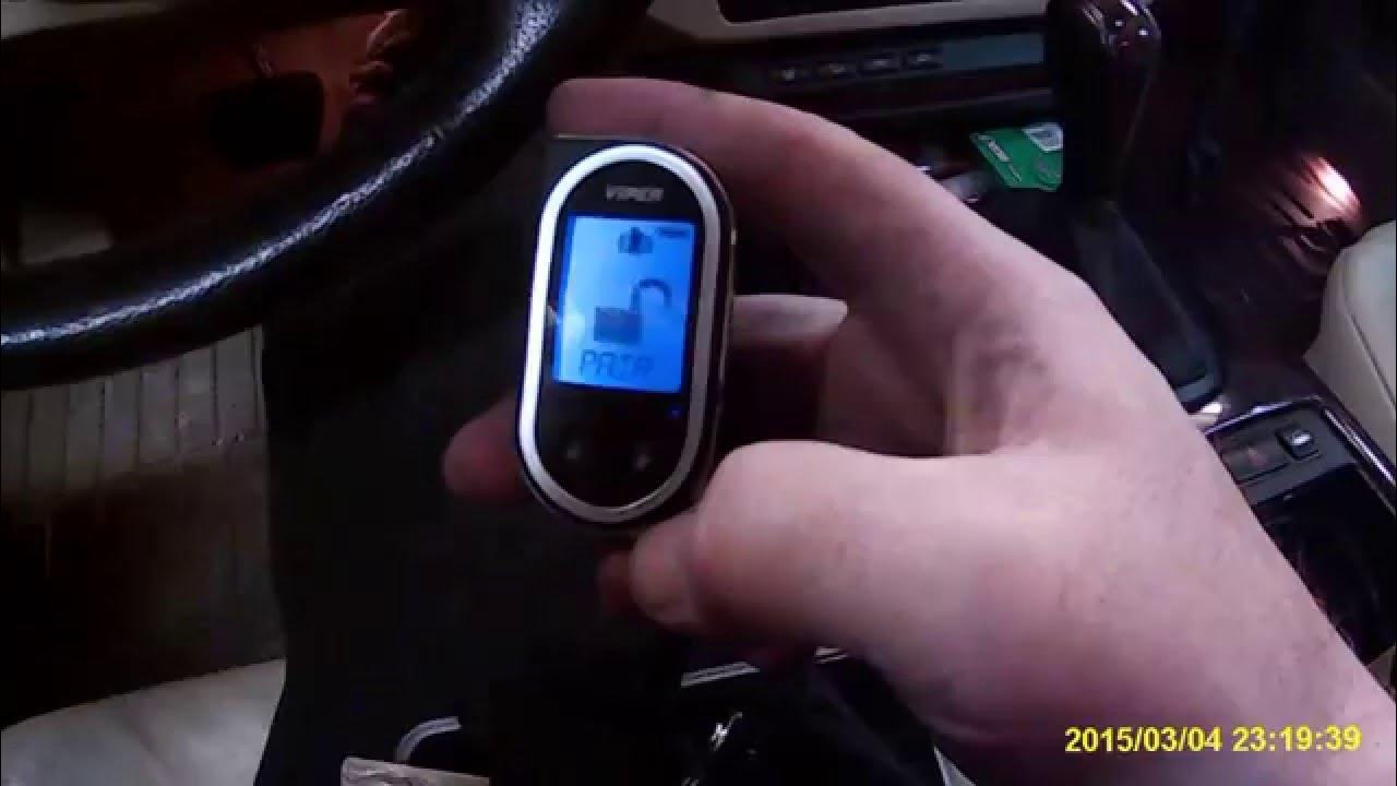 Pairing a Viper 2way remote. YouTube