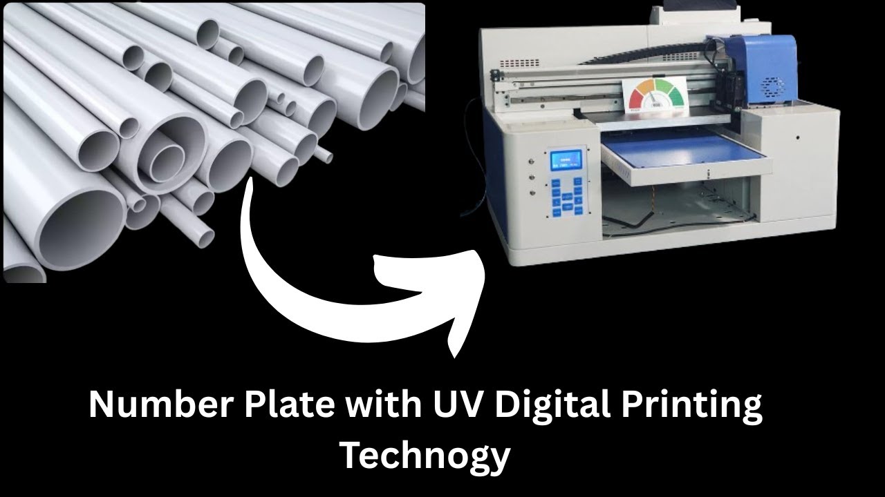 how to make pvc pipe at home||Number Plate with UV Digital Printing Technogy