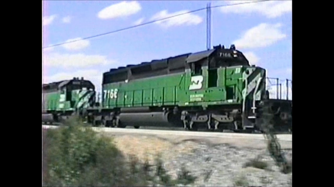 Burlington Northern 2 hours of camcorder footage from 19881994