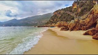 Misty day at Portugal's Arrábida Natural Park