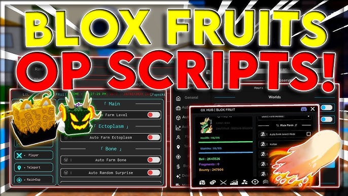 🐯🍩UPDATE 17.3] Blox Fruits Script / Hack, Auto Farm + Get All Fruits, Kill All