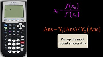 How to use TI-8x for Newtons Method