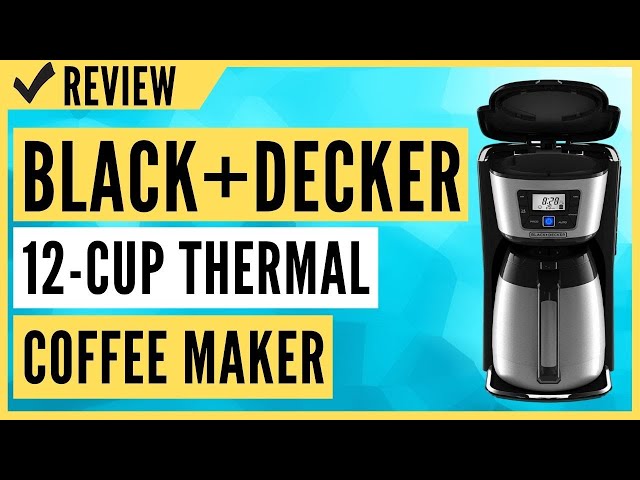 Black+Decker 12-Cup* Coffee Maker Black/Silver CM2035B - Best Buy