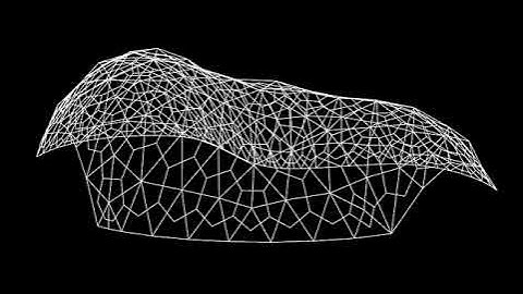 Hexagonal Pattern Pavilion | Grasshopper + Kangaroo Catenary