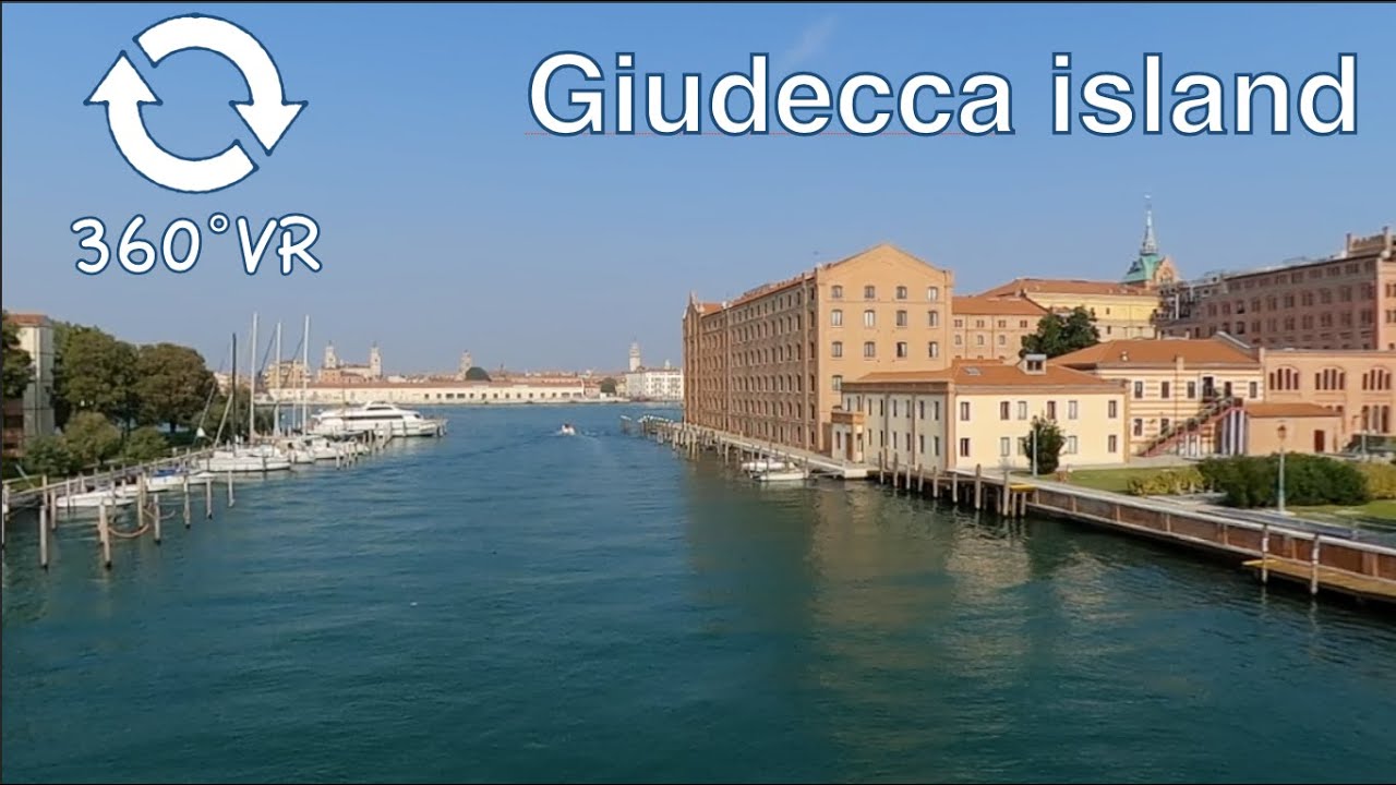 Giudecca island. Venice 360 VR walk