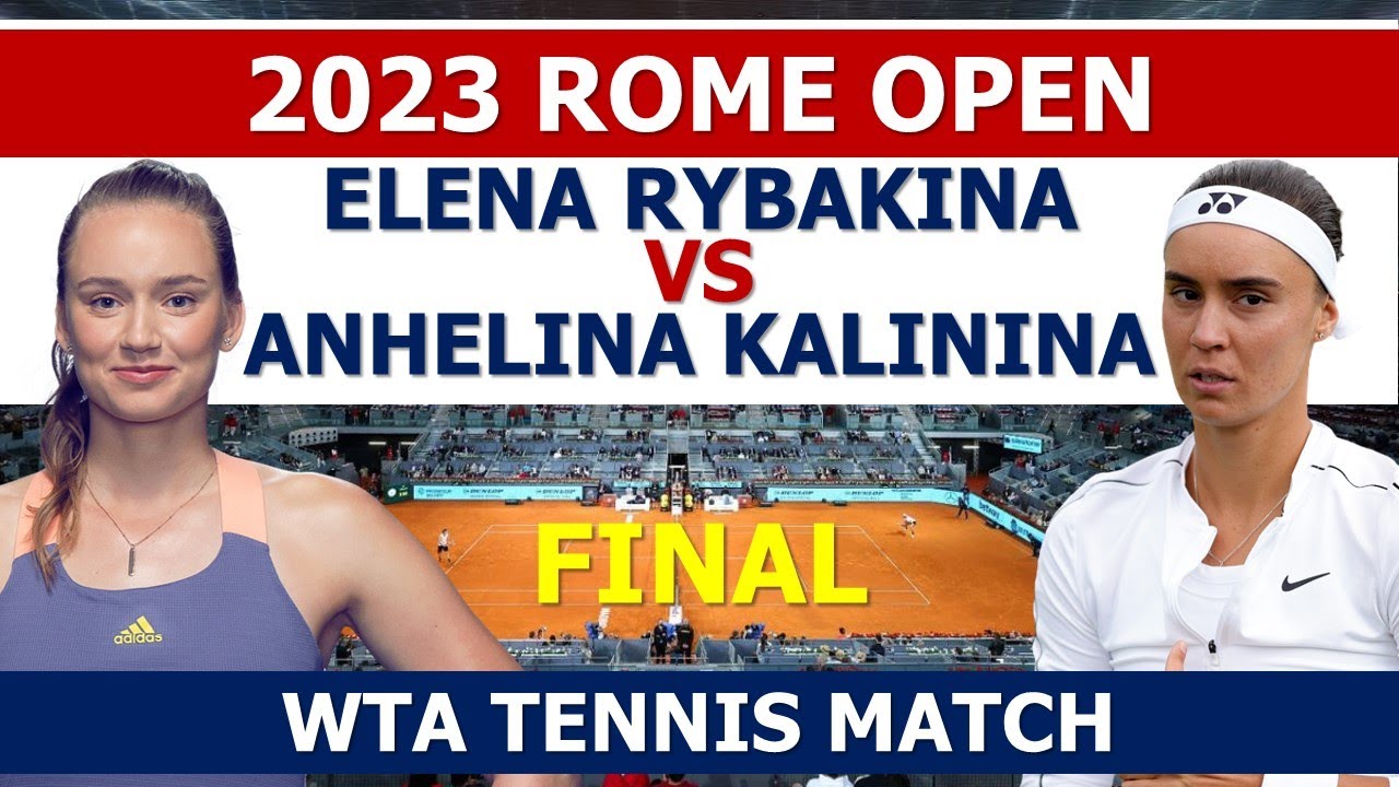 Italian Open: Anhelina Kalinina to face Elena Rybakina in Rome