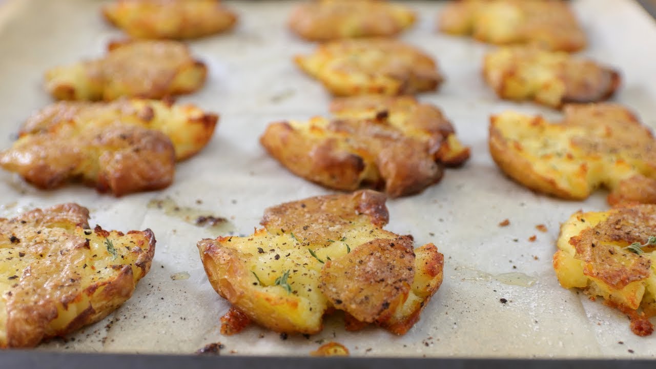 Smashed Potatoes Recipe (VIDEO) 