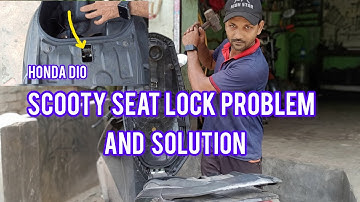 how to open dio seat without key |solve in scooty  Honda Dio seat lock problem 😱