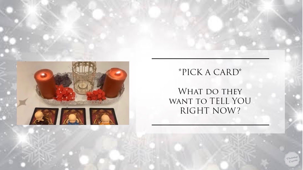 **PICK A CARD**”What do they want to TELL YOU RIGHT NOW?!”⭐️🌈🌺