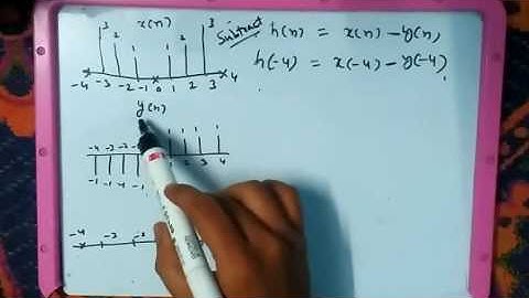 How to sketch subtraction of two digital signals