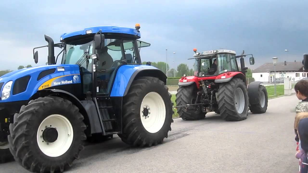 New Holland vs Massey Ferguson www.agrarservicehubmann.at YouTube