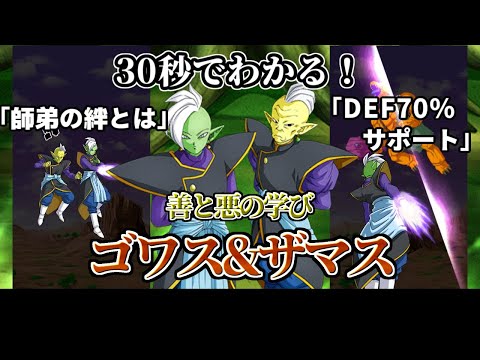 【ドッカンバトル】30秒で分かるゴワス＆ザマス【比較】