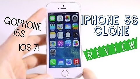Perfect Iphone 5S clone - Best 1:1 copy - IOS 7 - Goophone i5s Review [HD]
