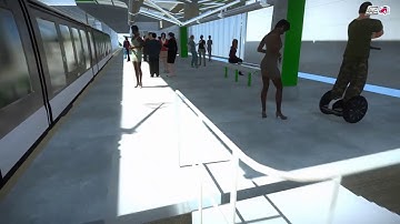 GESS - Short Animation of Transportation Rail Station & 3D Model