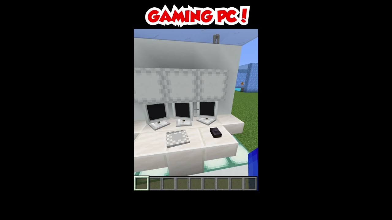 How To Build GAMING PC In Minecraft Shorts