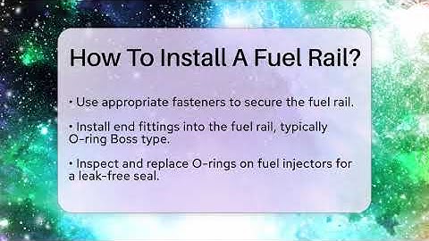 How To Install A Fuel Rail? - Talking Tech Trends