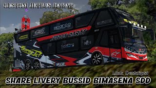 SHARE LIVERY BUSSID BIMASENA SDD CUSTOM JETBUS DARAT screenshot 5