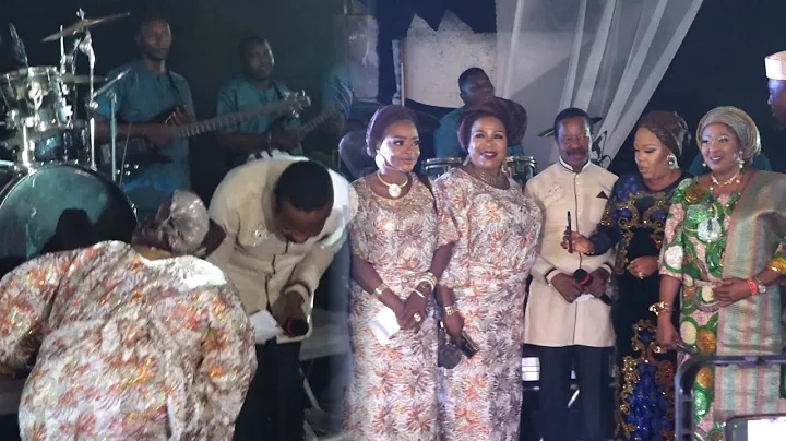 SO HUMBLE: MADAM SAJE GOES ON HER KNEES AS SHE GREET KSA AT PROPHETESS MARY OLUBORI BIRTHDAY