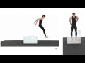 Athletic male vault  animation reference body mechanics
