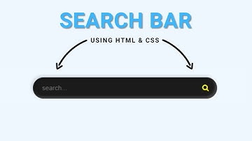 Search Bar Using Only CSS | Step-by-Step Guide